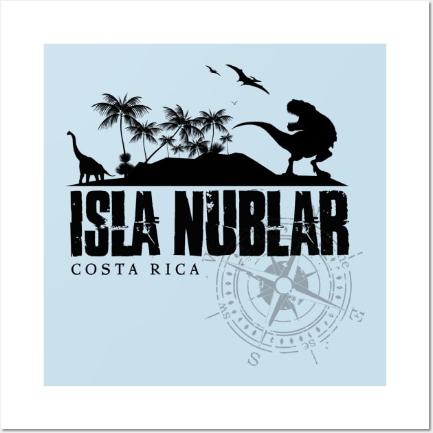 Isla Nublar Wall Art by MindsparkCreative